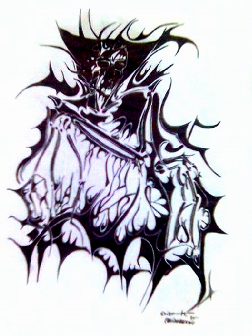 demon tattoo designs. Dracula [Tattoo Design] : 2006